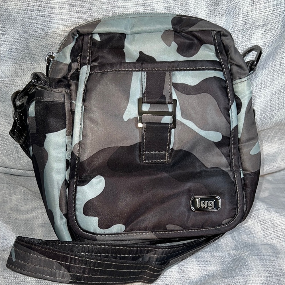 Lug Can Can Blue Camo Crossbody/Belt Bag Purse - Picture 2 of 14